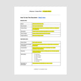 Influencer/Creator Brief Template