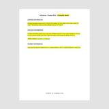 Influencer/Creator Brief Template