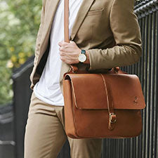 Lund Leather Client Product Messenger Bag
