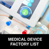 Medical Device Factory List