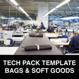 Tech Pack Template - Bags & Soft Goods