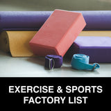 Exercise & Sports Factory List