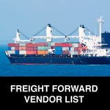 Freight Forwarder Vendor List