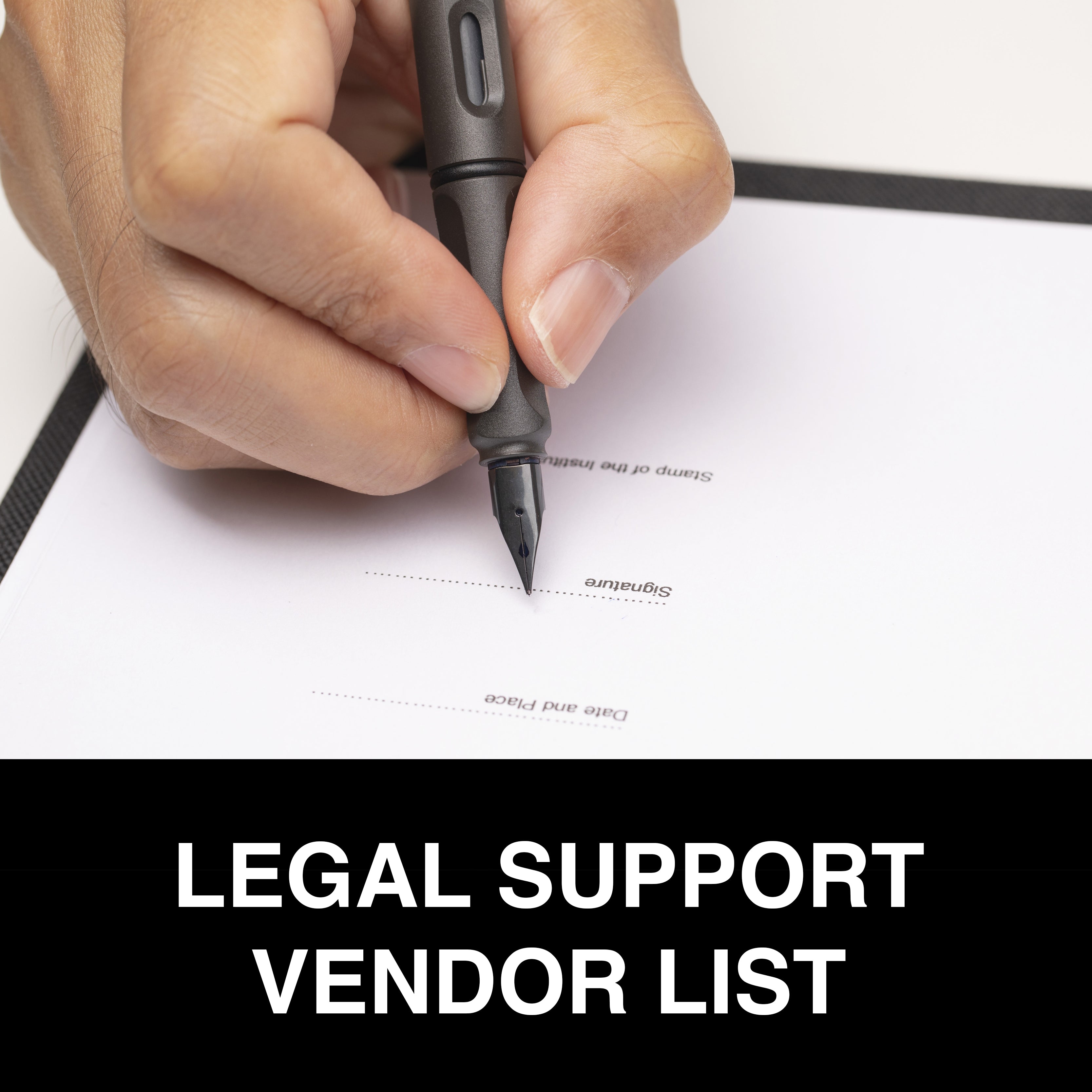 Legal Support Vendor List