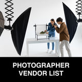 Photographer Vendor List