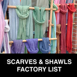 Scarves & Shawls Factory List
