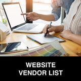 Website Designers / Developers Vendor List